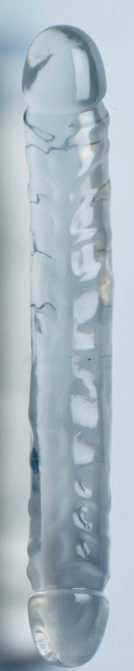 picture of Clear Jelly Double Dildo 12 inch courtesy of SexToySex.com
