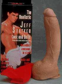 picture of Jeff Stryker Realistic Rotating Cock and Balls Dildo copyright © Convergence. Used by permission.