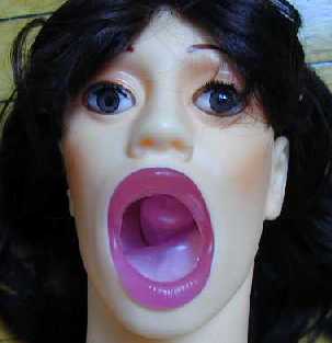 Stephanie Swift love dolls face with rotating tongue