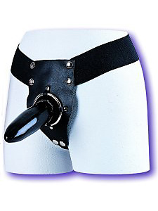 Leather Ring Harness With Dildo copyright © Discrete On-Line Used by permission.
