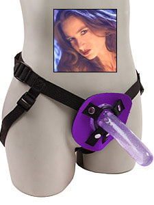 picture of Jacklyn Licks’s Violet Universal Strap-On Harness Kit copyright © Discreet Online. Used by permission.