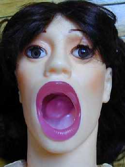 Stephanie Swift love dolls face with rotating tongue