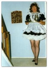 Sissy Maid Robyn serves