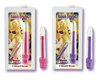 picture of Purple Aqua Erotic Superslim 6-inch Vibrator copyright © Convergence. Used by permission.