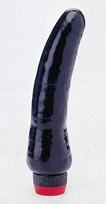 picture of Black Latex Fantasy Vibrator copyright © Adam & Eve. Used by permission.