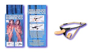 Beige Double Dong with Harness copyright © 69 Adult Toys. Used by permission.